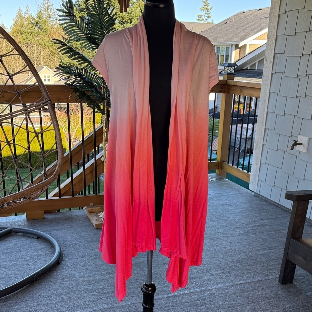 Echo | Ombré Short Sleeve Open Cardigan
